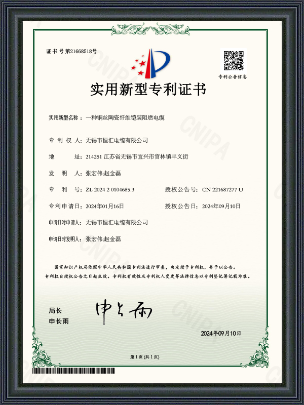 Gebrauchsmuster-Patentzertifikat