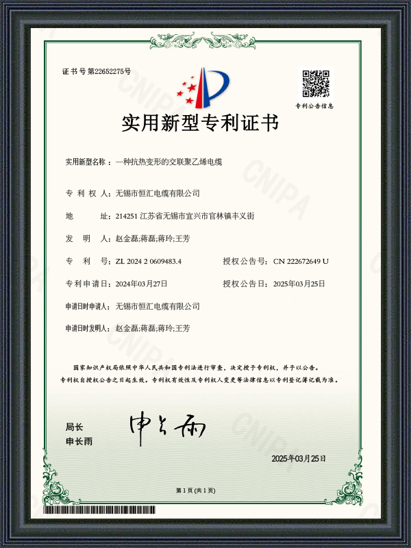 Gebrauchsmuster-Patentzertifikat